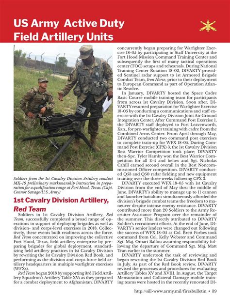 PDF US Army Active Duty Field Artillery Units An Opportunity For