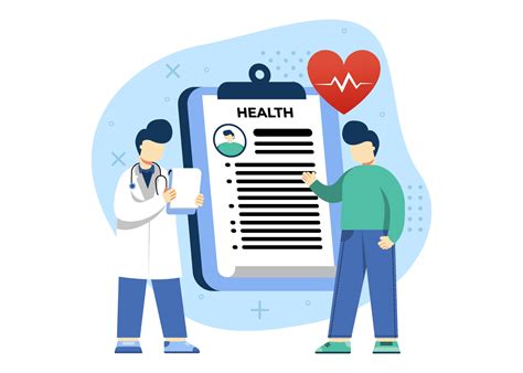 Medicine And Healthcare Concept Vector Illustration Health Examination