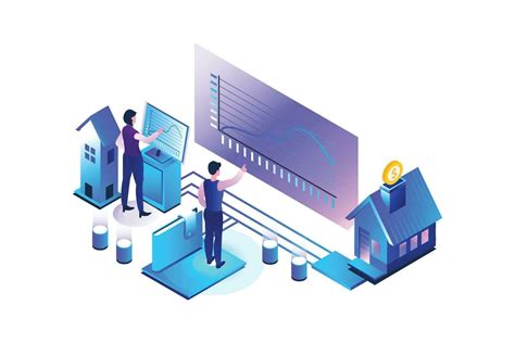 Dynamics Of Real Estate Prices Isometric Vector 32514884 Vector Art At