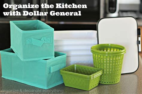 Organize the Kitchen with Dollar General - Organize and Decorate Everything