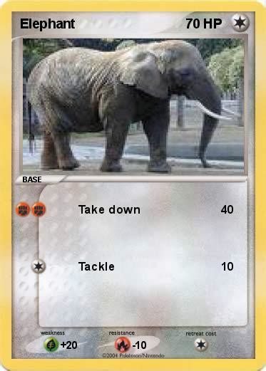 Pokémon Elephant - Take down - My Pokemon Card