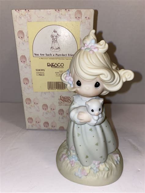 Precious Moments Figurine You Are Such A Purr Fect Friend 1992 Cat