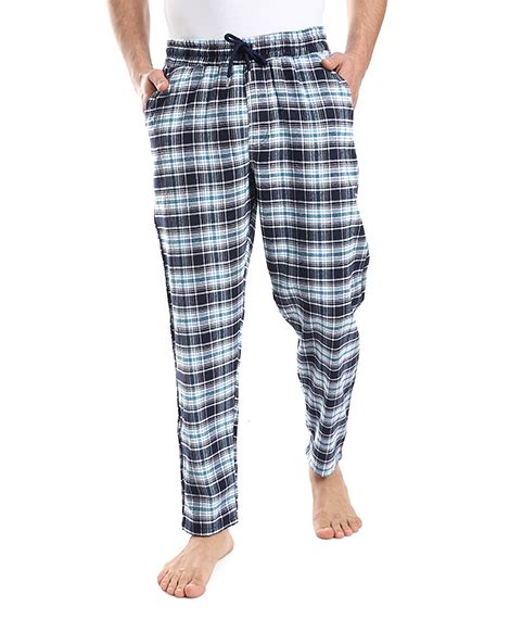 Comfy Blue Checked Pajama Pants For Men Cottonil Uae