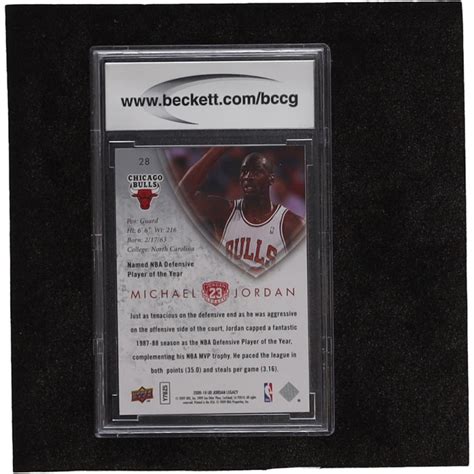 Michael Jordan Upper Deck Michael Jordan Legacy Collection Gold