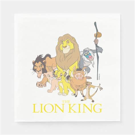 The Lion King Title Characters Napkins Zazzle Lion King Disney