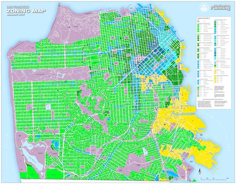 San Francisco Zoning Map January 2017 Vivid Maps