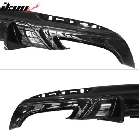 Fits Chrysler V Rear Bumper Diffuser Lip Shark Fin Gloss