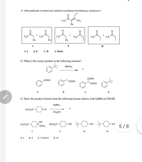 Solved 11 What Aldehyde Or Ketone Are Needed To Synthesize Chegg