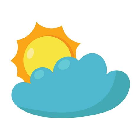 Sun And Cloud Icon 36587054 Vector Art At Vecteezy