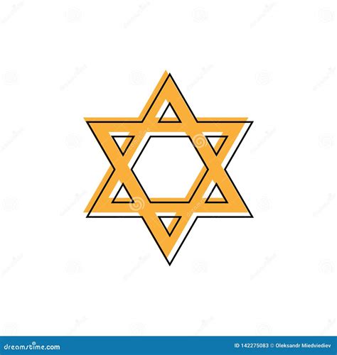 Star Of David Hexagram Sign Symbol Of Jewish Identity And Judaism