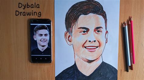 Argentine Superstar Paulo Dybala Drawing How To Draw Realstic Face