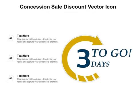 Concession Sale Discount Vector Icon Ppt Powerpoint Presentation