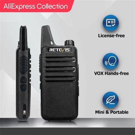 AliExpress Collection Retevis Mini Walkie Talkie 2 Pcs VOX USB Charging