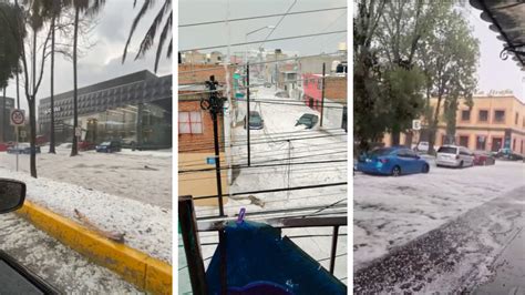 Granizada azota la capital de Puebla activan protocolos de atención a