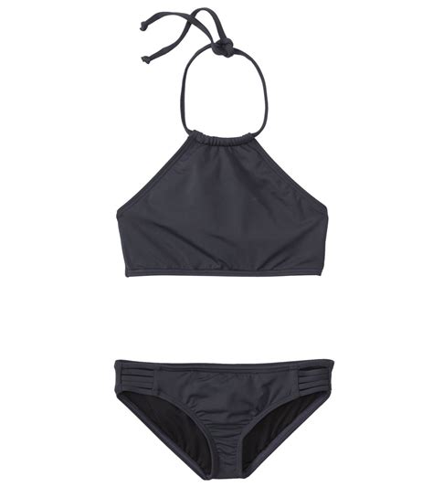 Billabong Girls Sol Searcher High Neck Bikini Set At Swimoutlet