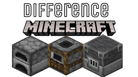 Perbedaan Furnace Smoker Dan Blast Furnace Minecraft Pe Youtube