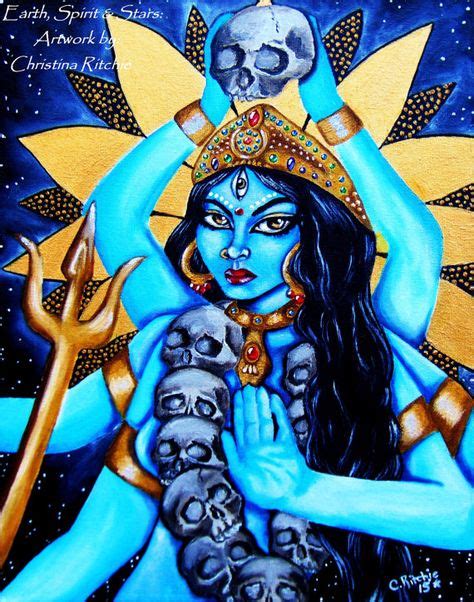 Kali Hindu Goddess Original Painting Kali Goddess Hindu Art