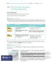 Biologiaaaa Pdf Name Class Date Cell Growth Division And