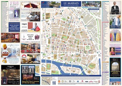 Le Marais Paris Map - Tourist Map Of English