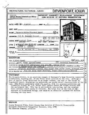 Fillable Online Historic Preservation Tax Credit Program Fax Email