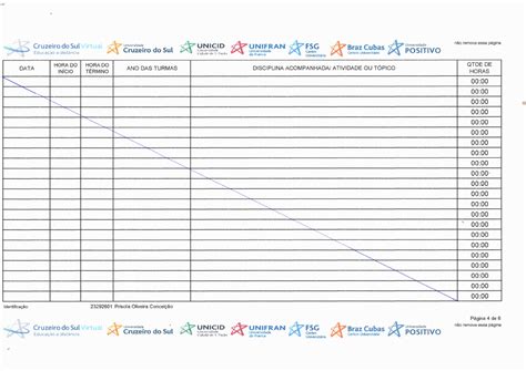 Planilha De Horas Estagio Pedagogia