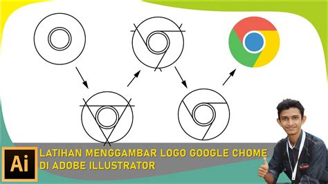 Latihan Membuat Logo Google Chrome Di Adobe Illustrator YouTube