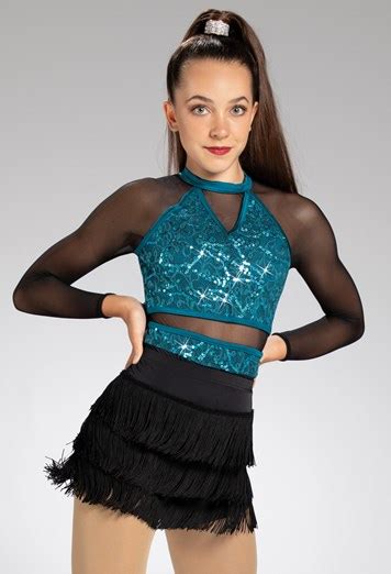 Hologram Sequin Long Sleeve Leotard Weissman® Long Sleeve Leotard Dance Outfits Cute Dance