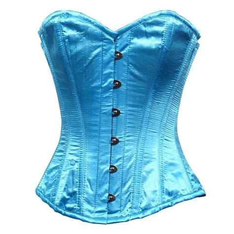 Blue Lace Bustier Etsy