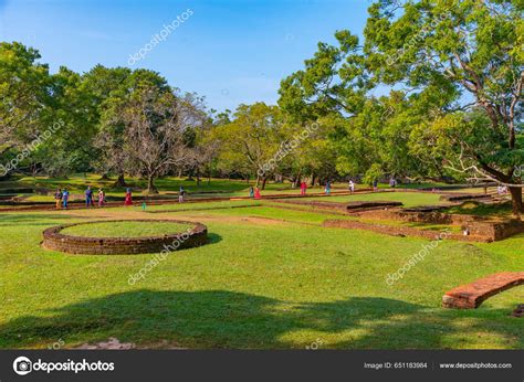 Sigiriya Sri Lanka February 2022 Gardens Sigiriya Rock Fortress Sri ...