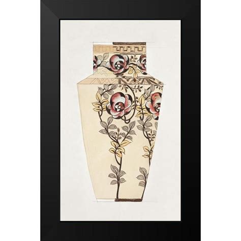 Noritake Designs 10x14 Black Modern Framed Museum Art Print Titled