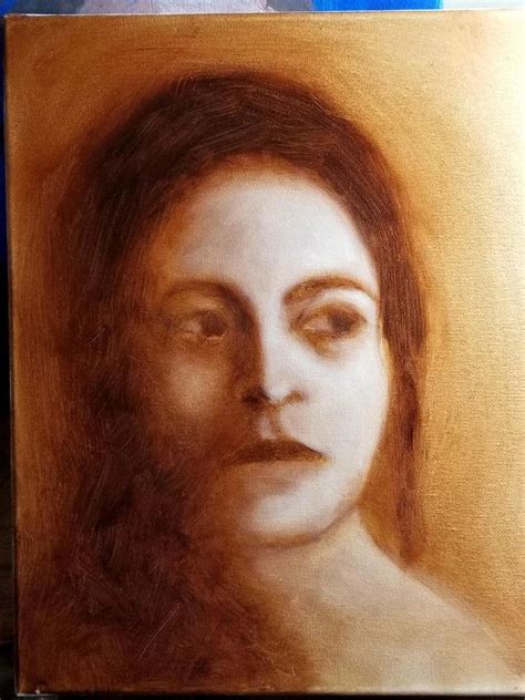 Portrait underpainting . : oilpainting | Portrait, Underpainting, Oil ...