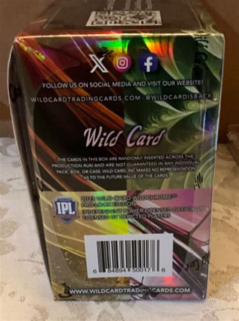 Wild Card Wildchrome Pro Look Football Edition Factory Sealed