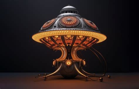 Free AI Image | View of futuristic lighting lamp design