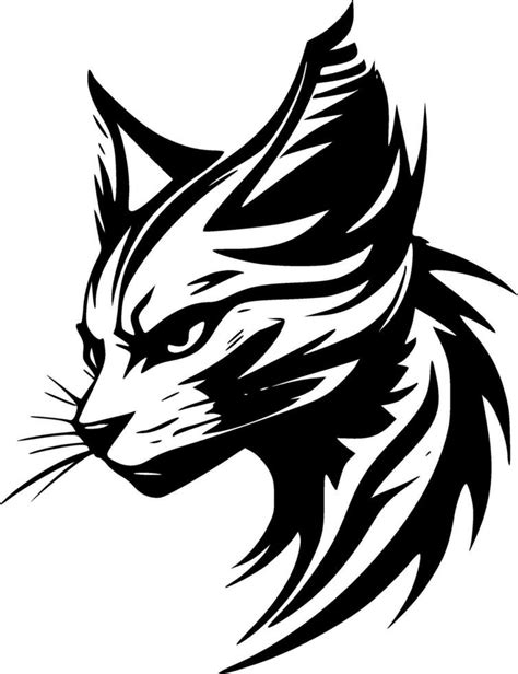 Gato Mont S Minimalista Y Plano Logo Vector Ilustraci N