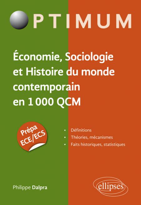 Économie Sociologie et Histoire du monde contemporain en 1000 QCM