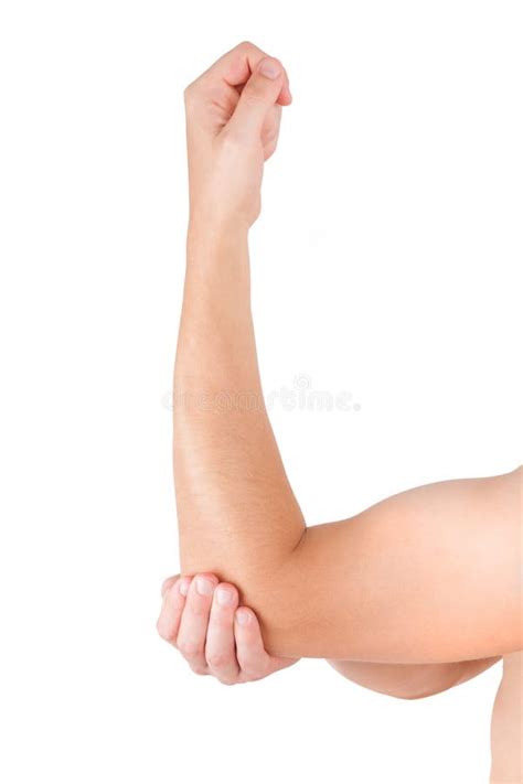 Elbow And Arm Isolated On White Background Stock Photo Image Of Hand