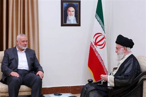 Haniyeh Briefs Khamenei on Gaza Developments