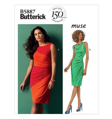 Misses Dress Butterick Sewing Pattern B Butterick Sewing Pattern