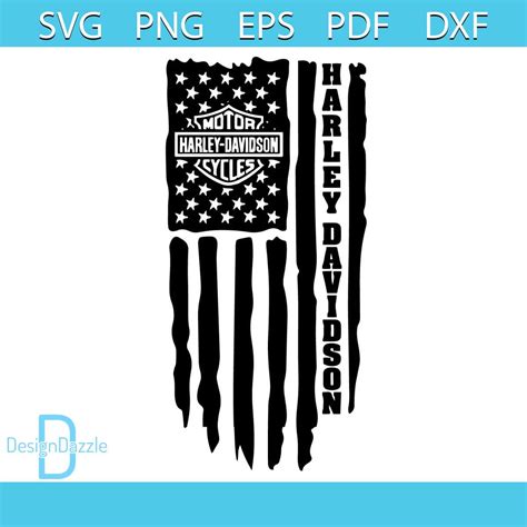 Harley Davidson Flag Decal Svg, Trending Svg, Harley Davidso | Inspire ...