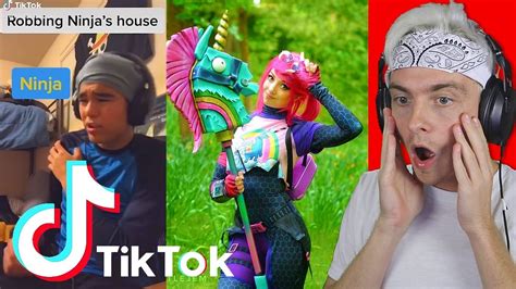 Reacting To Fortnite Tik Toks And Trying Not To Laugh So Funny