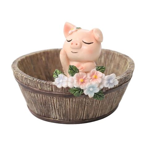 Neszzmir American Style Bunny Meat Flowerpot Creative Micro Combination