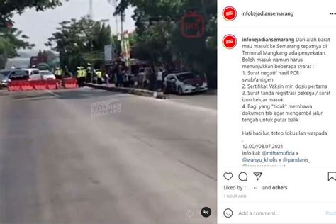 Masuk Kota Semarang Dari Arah Barat Wajib Tunjukkan Dokumen Ini Di