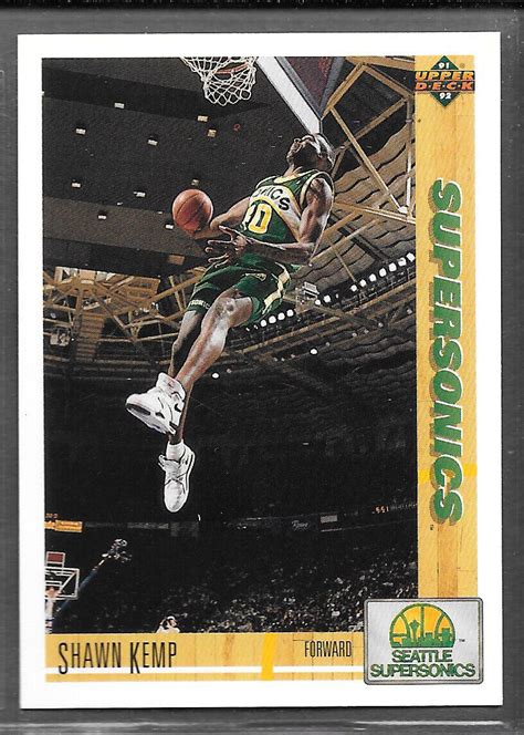 1991 92 Upper Deck 173 SHAWN KEMP Seattle Supersonics HOF NM Mint