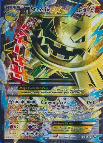 Pokemon Mega Steelix EX 109 114 XY Steam Siege Holo Amazon Fr