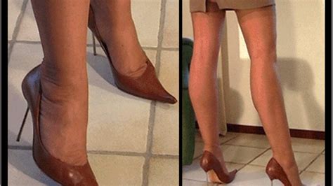 My Well Worn Santa Cruz Pumps Shoeplay Pantyhose N Y L O N S Shoeplay Clips4sale