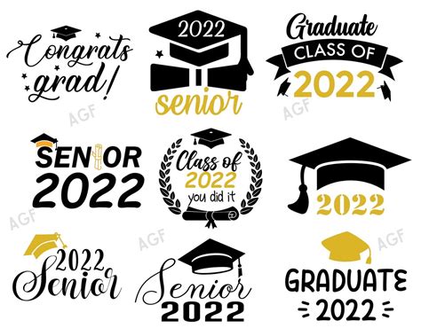 Graduation Bundle Graduation Cap Bundle Svg Class Of 2022 Etsy