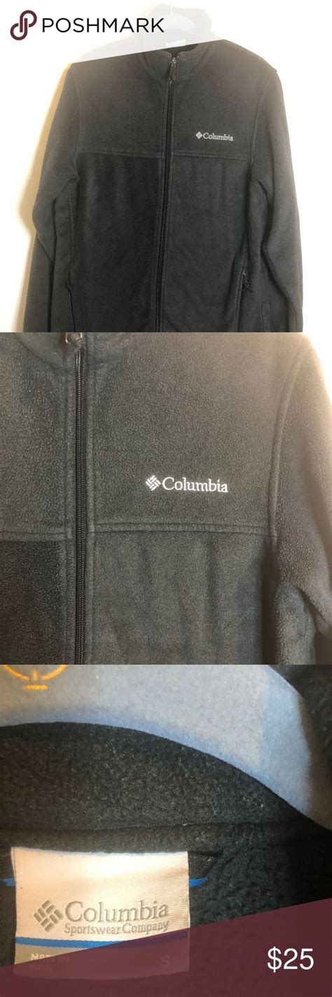 Mens Columbia Polar Fleece Sweatshirt Fullzipper