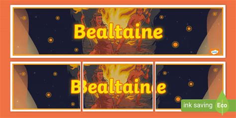 Bealtaine Display Banner Teacher Made Twinkl