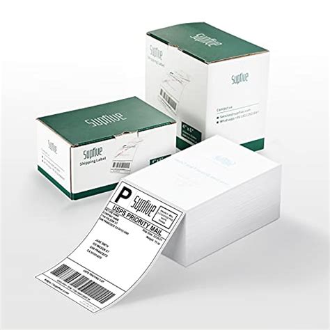 Supfive Shipping Labels 4x6 Thermal Direct Labels For Printer Pack Of 500 Fanfold Labels