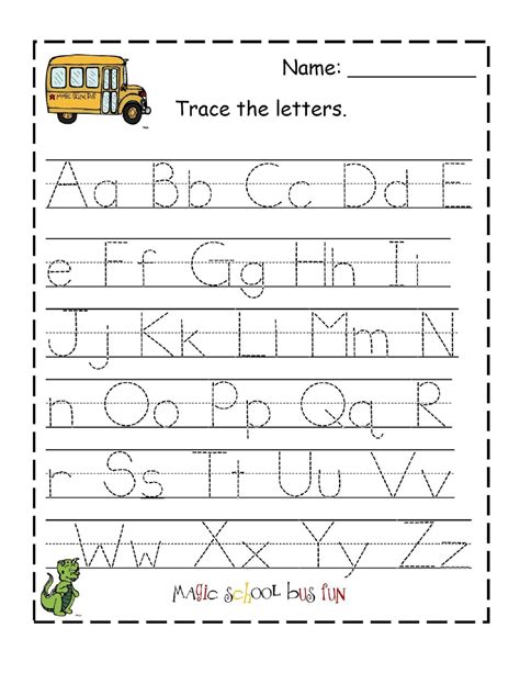 Letter Tracing Worksheets A Z Pdf